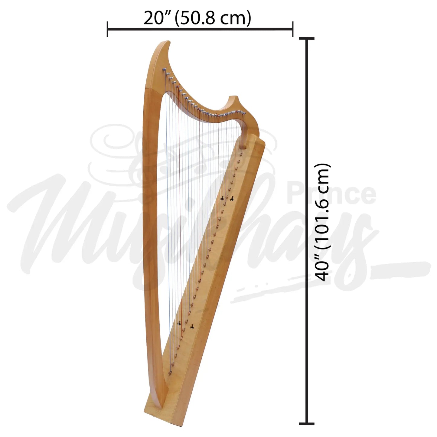 Muzikkon Gothic Harp 29 String Beechwood