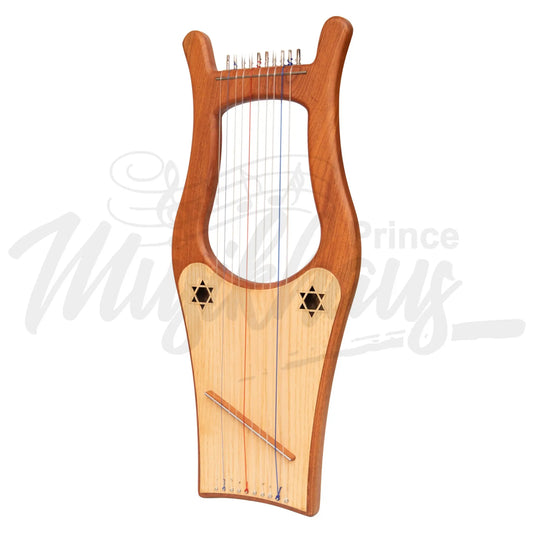 Muzikkon Large Kinnor Harp 10 String Red Cedar