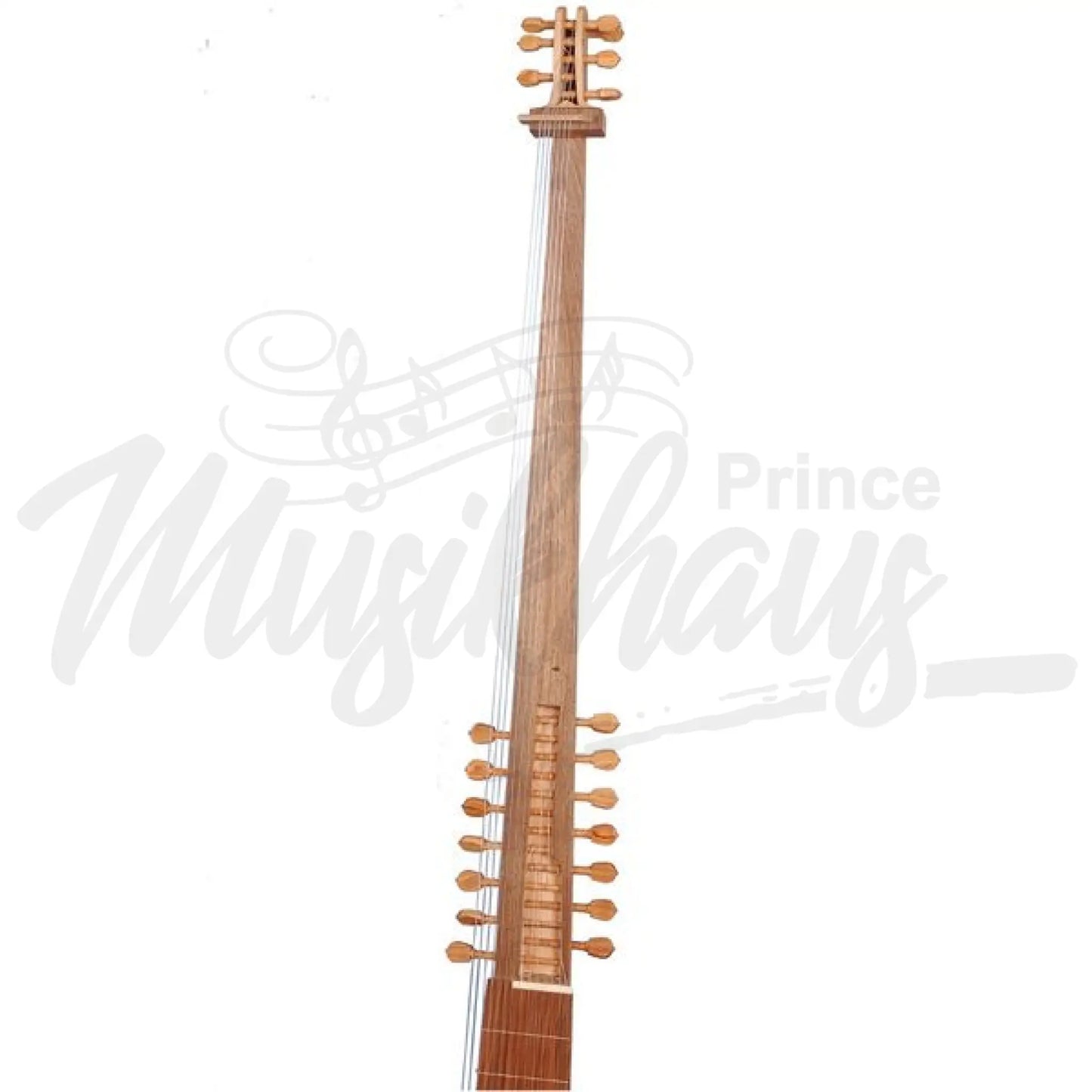 Muzikkon Large Theorbo Bass Lute Chitarrone Of Early 17Th Century Variegated Maple Walnut