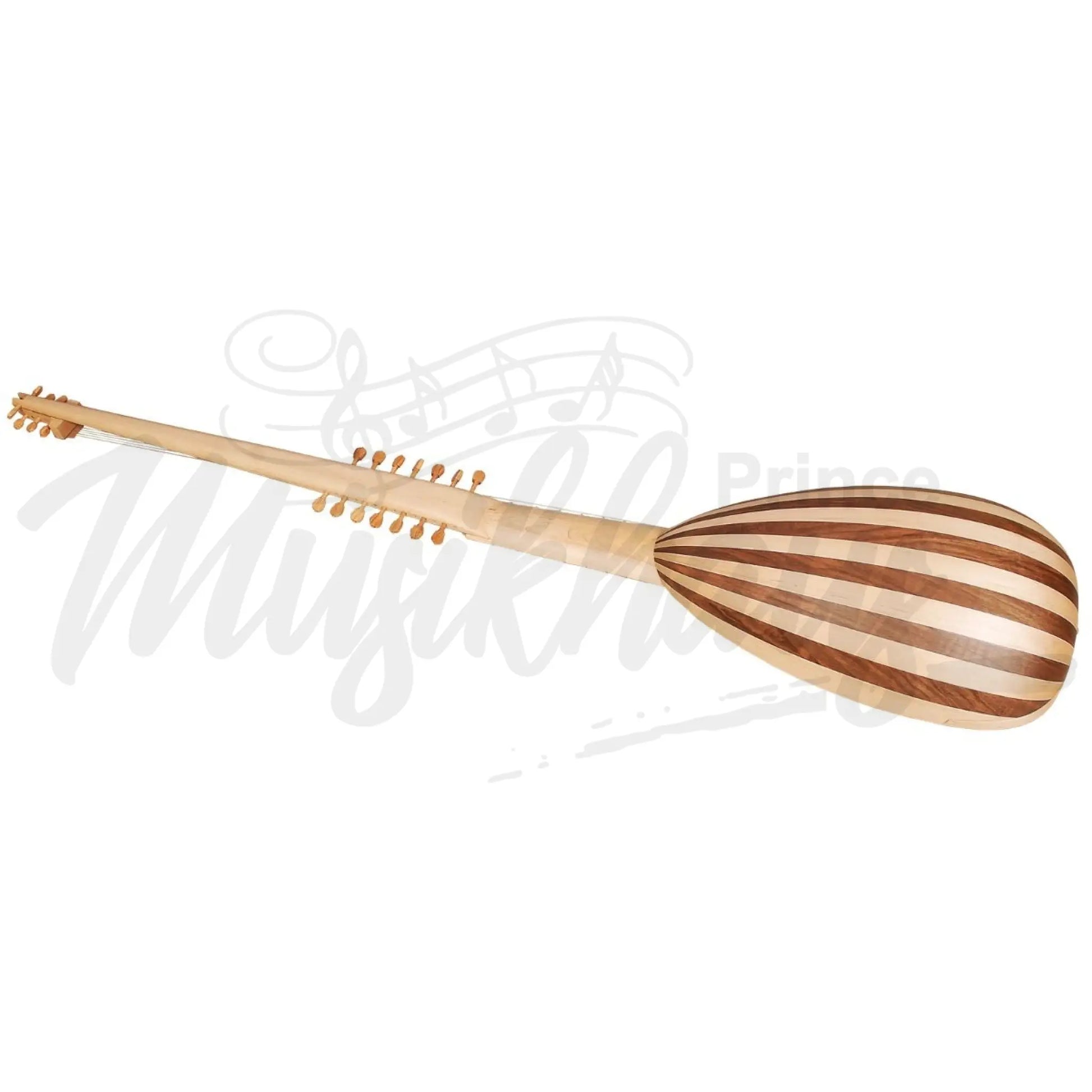 Muzikkon Large Theorbo Bass Lute Chitarrone Of Early 17Th Century Variegated Maple Walnut