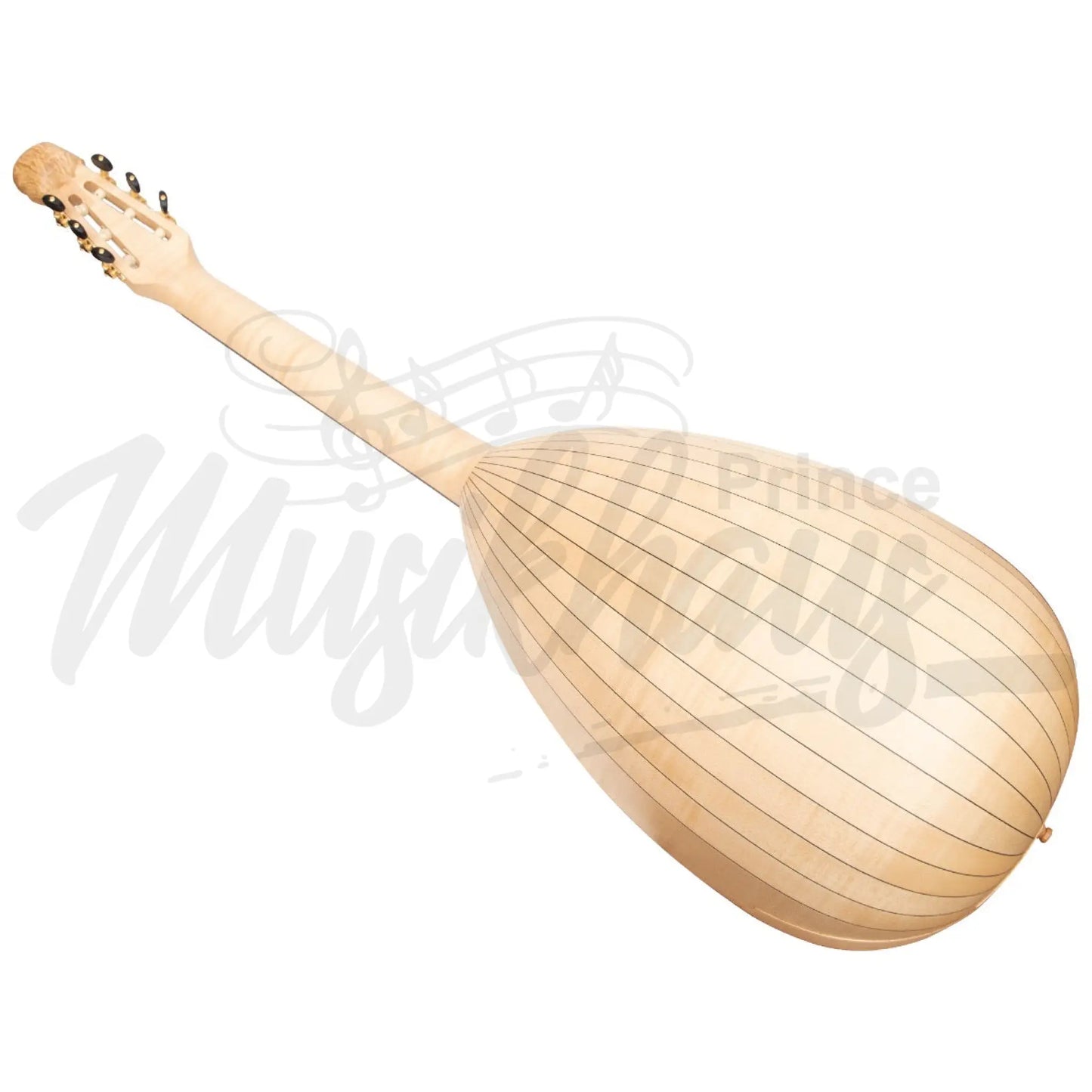 Muzikkon Lute Guitar 6 String Maple Left Hand