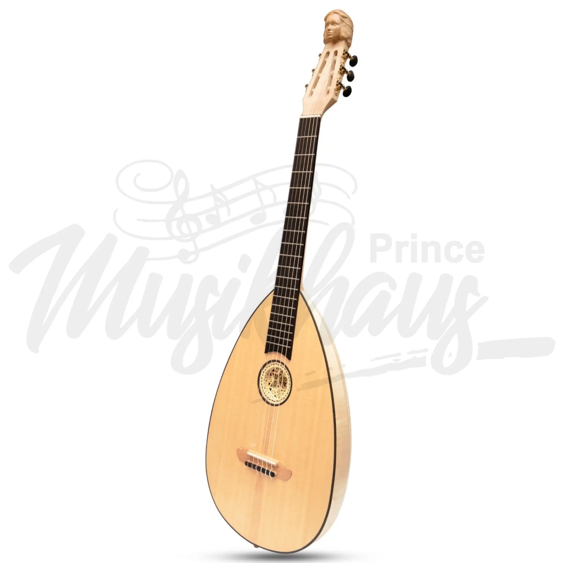 Muzikkon Lute Guitar 6 String Maple Left Hand