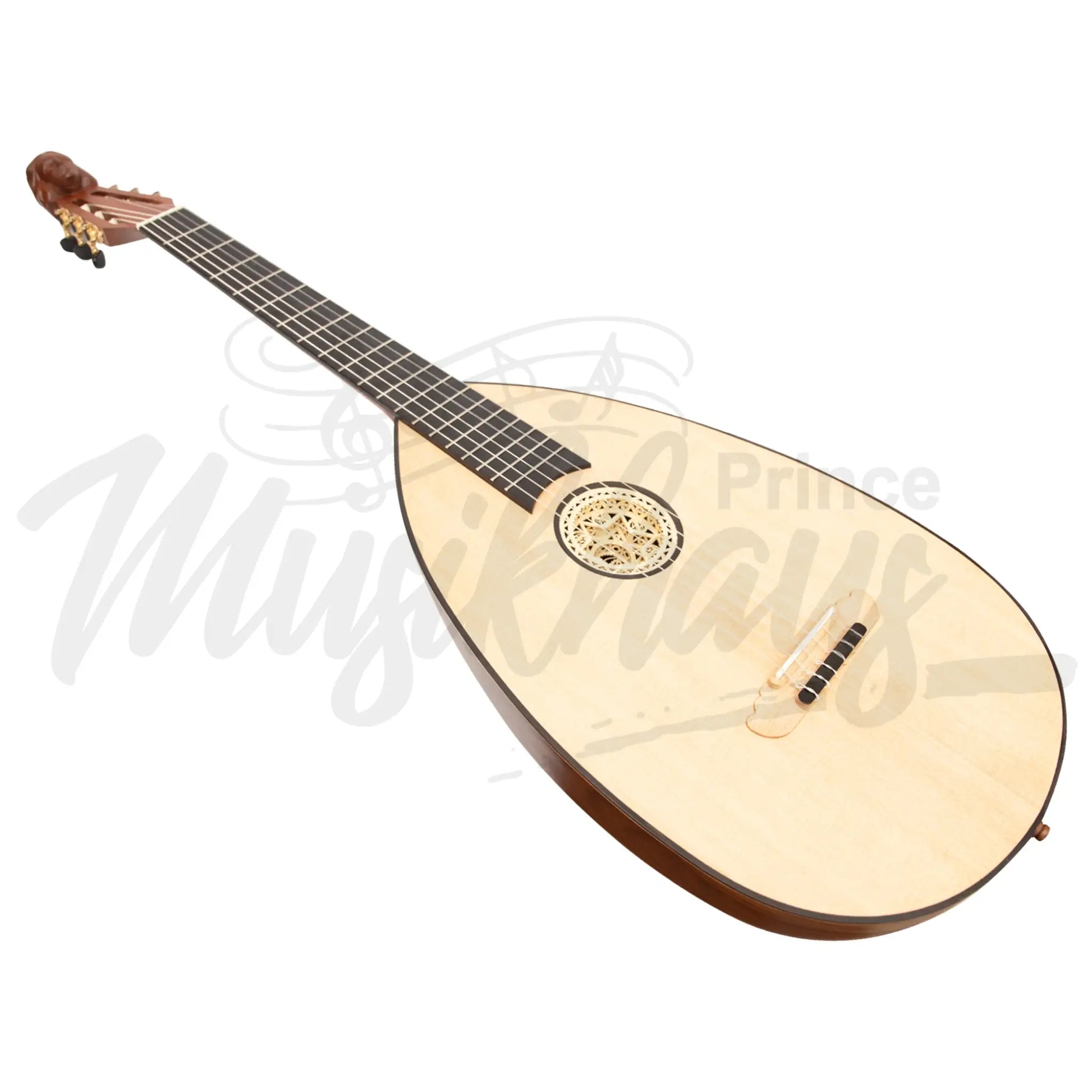 Muzikkon Lute Guitar 6 String Rosewood