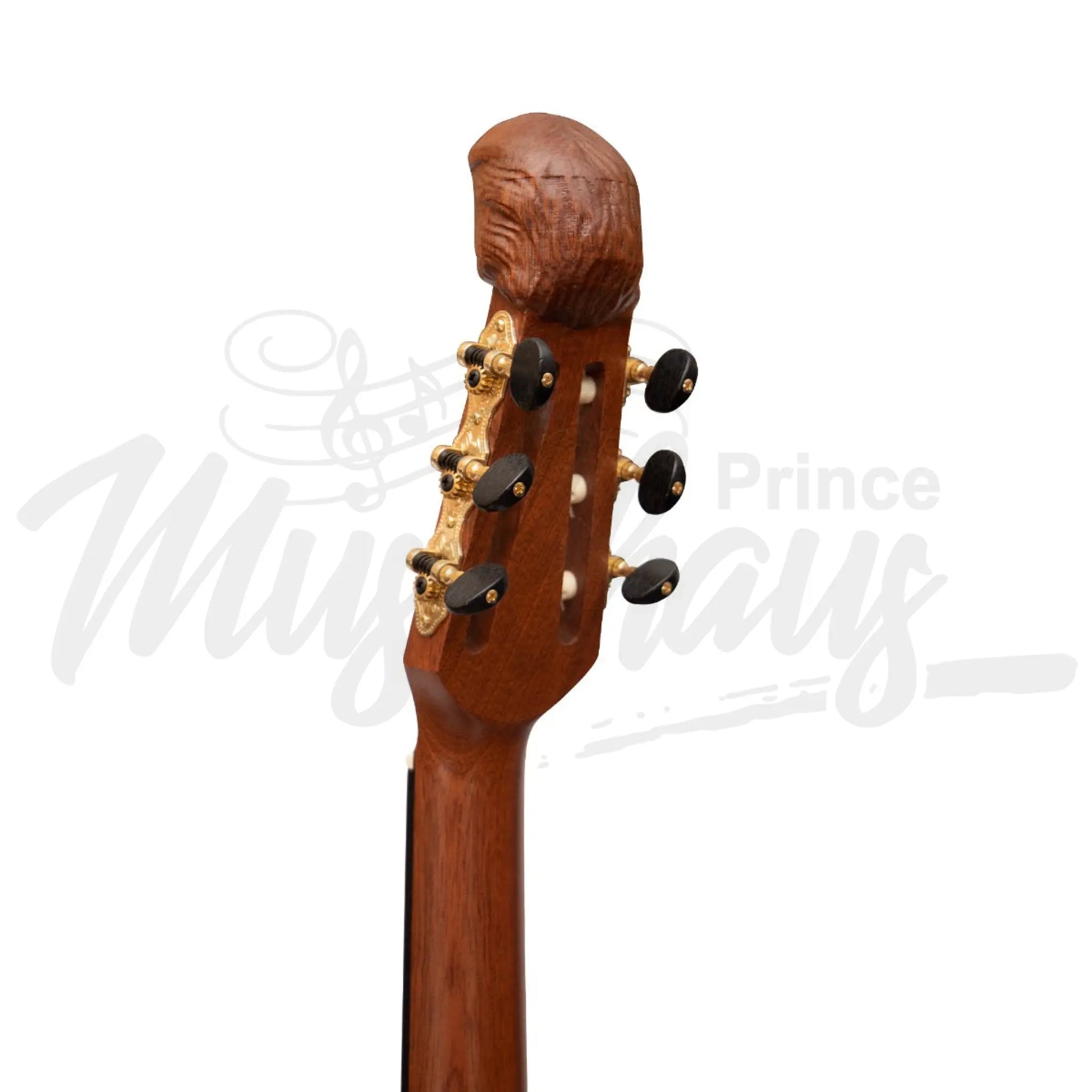 Muzikkon Lute Guitar 6 String Variegated Lacewood Rosewood Left Handed