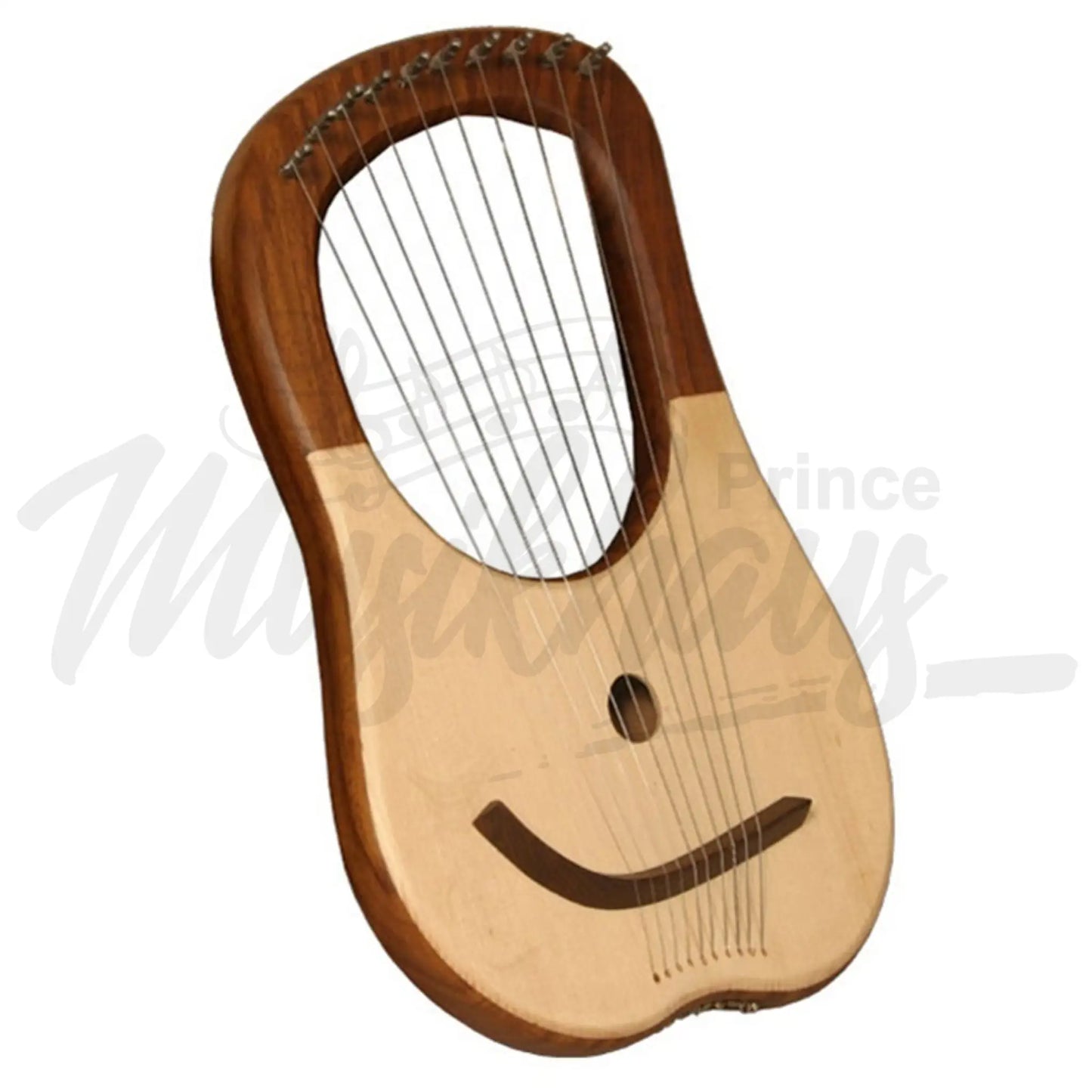 Muzikkon Lyre Harp 10 String Rosewood