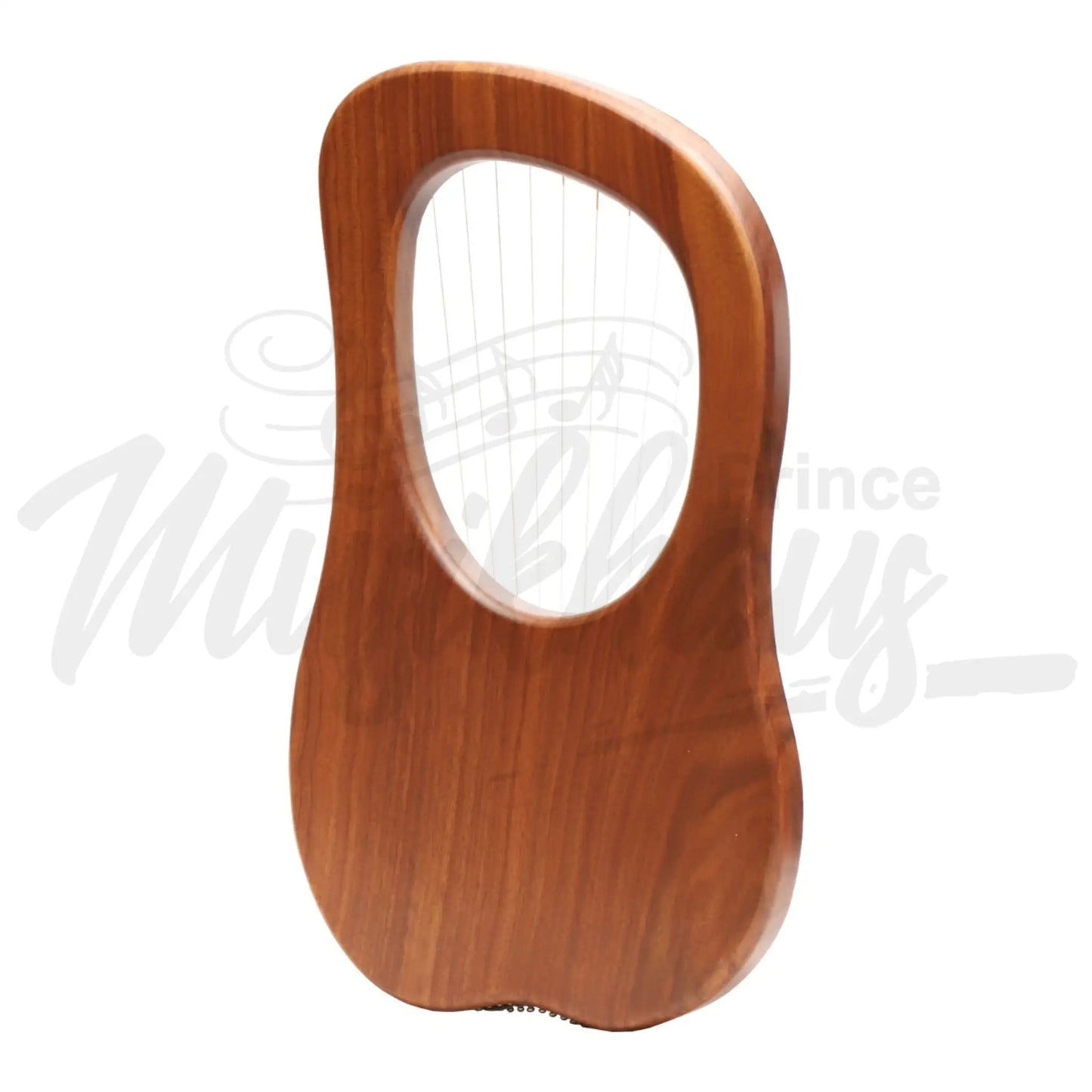 Muzikkon Lyre Harp 10 String Rosewood Engraved