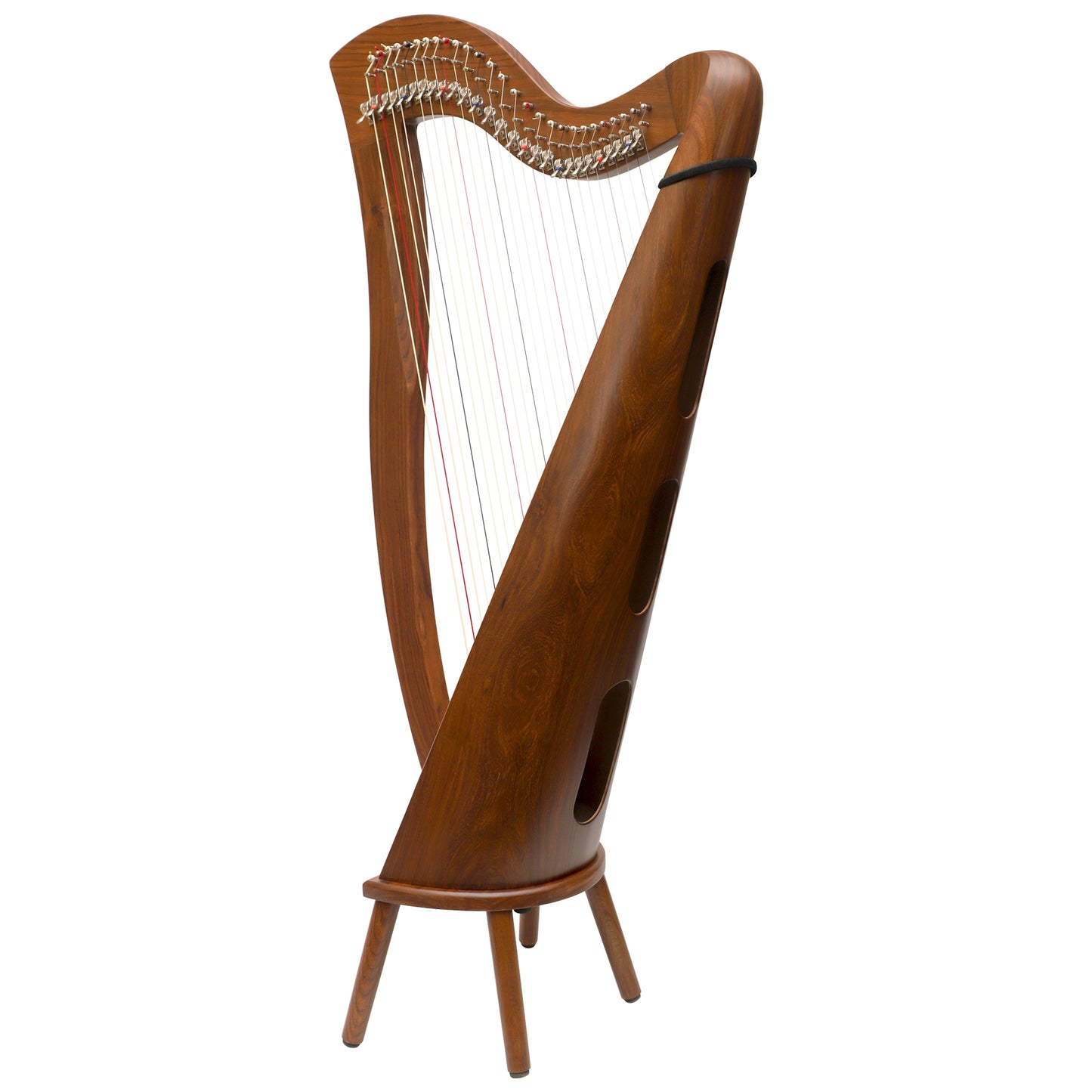 MUZIKKON MCHUGH HARP 27 STRING ROSEWOOD ROUND BACK