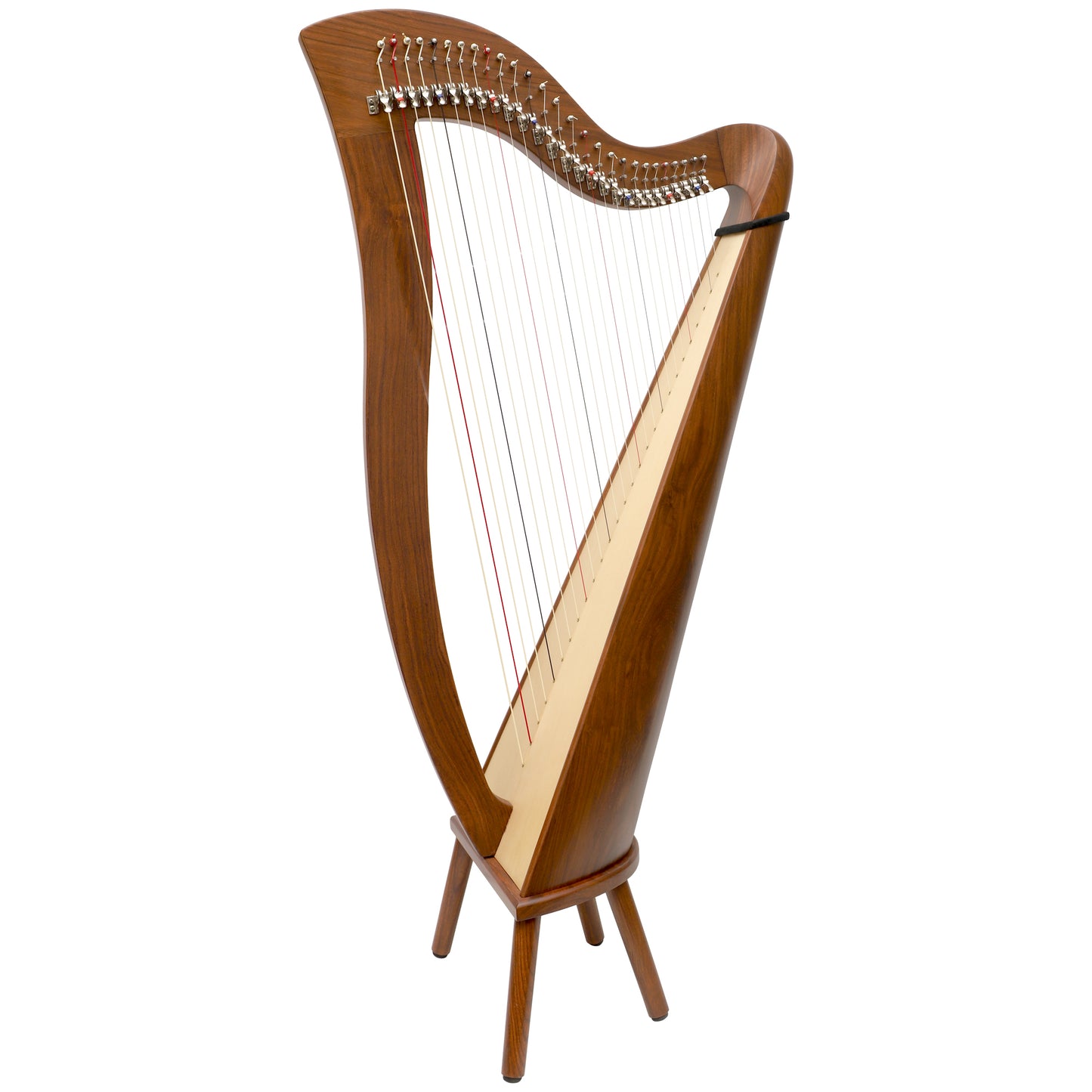 MUZIKKON MCHUGH HARP 27 STRING ROSEWOOD ROUND BACK