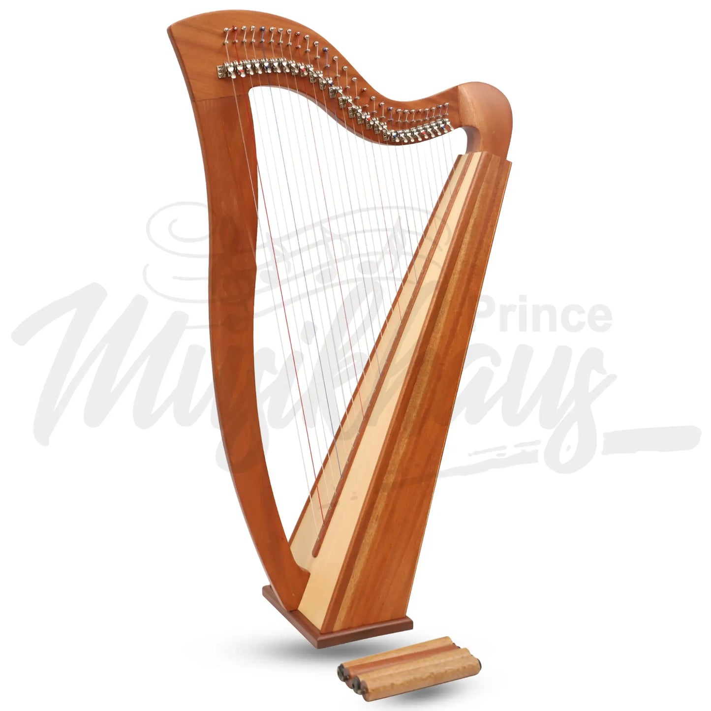 Muzikkon Mchugh Harp 27 Strings Mahogany Square Back