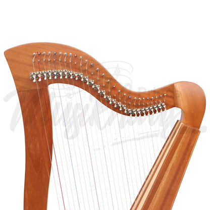 Muzikkon Mchugh Harp 27 Strings Mahogany Square Back