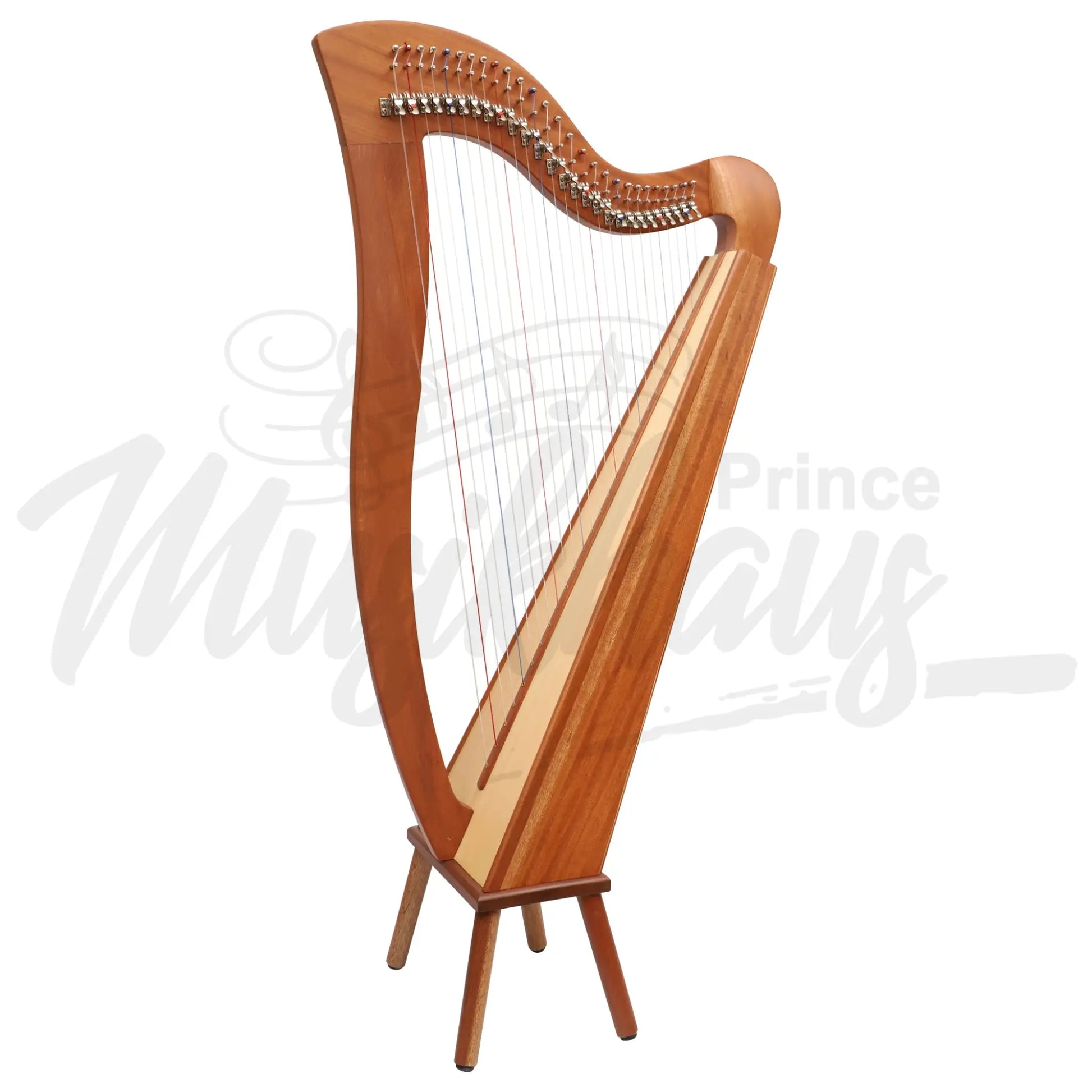 Muzikkon Mchugh Harp 27 Strings Mahogany Square Back