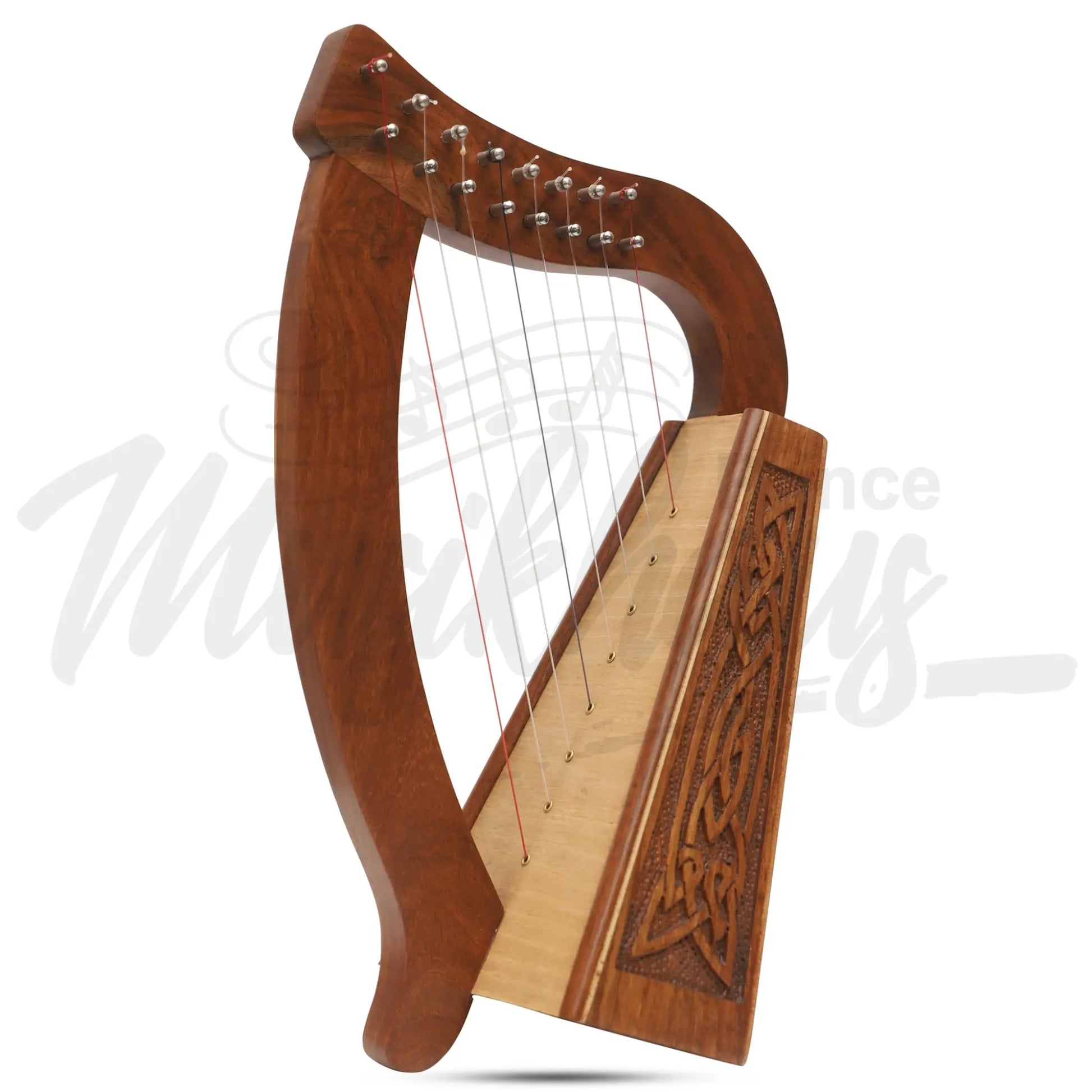 Muzikkon O’carolan Harp 8 String Rosewood Knotwork