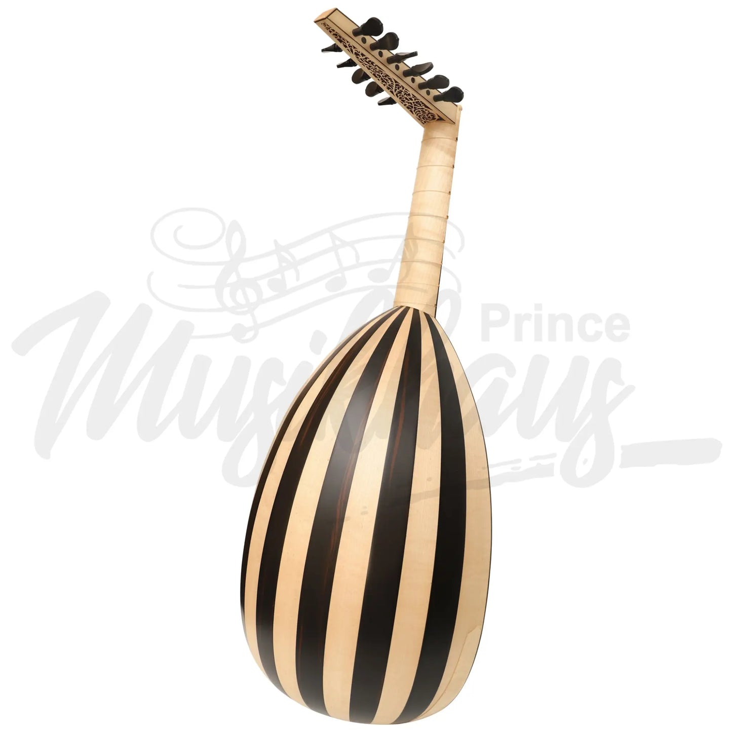 Muzikkon Renaissance Lute 6 Course Variegated Maple Ebony