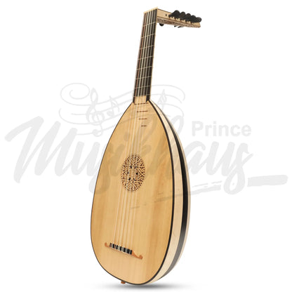 Muzikkon Renaissance Lute 6 Course Variegated Maple Ebony