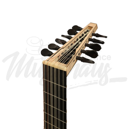 Muzikkon Renaissance Lute 6 Course Variegated Maple Ebony