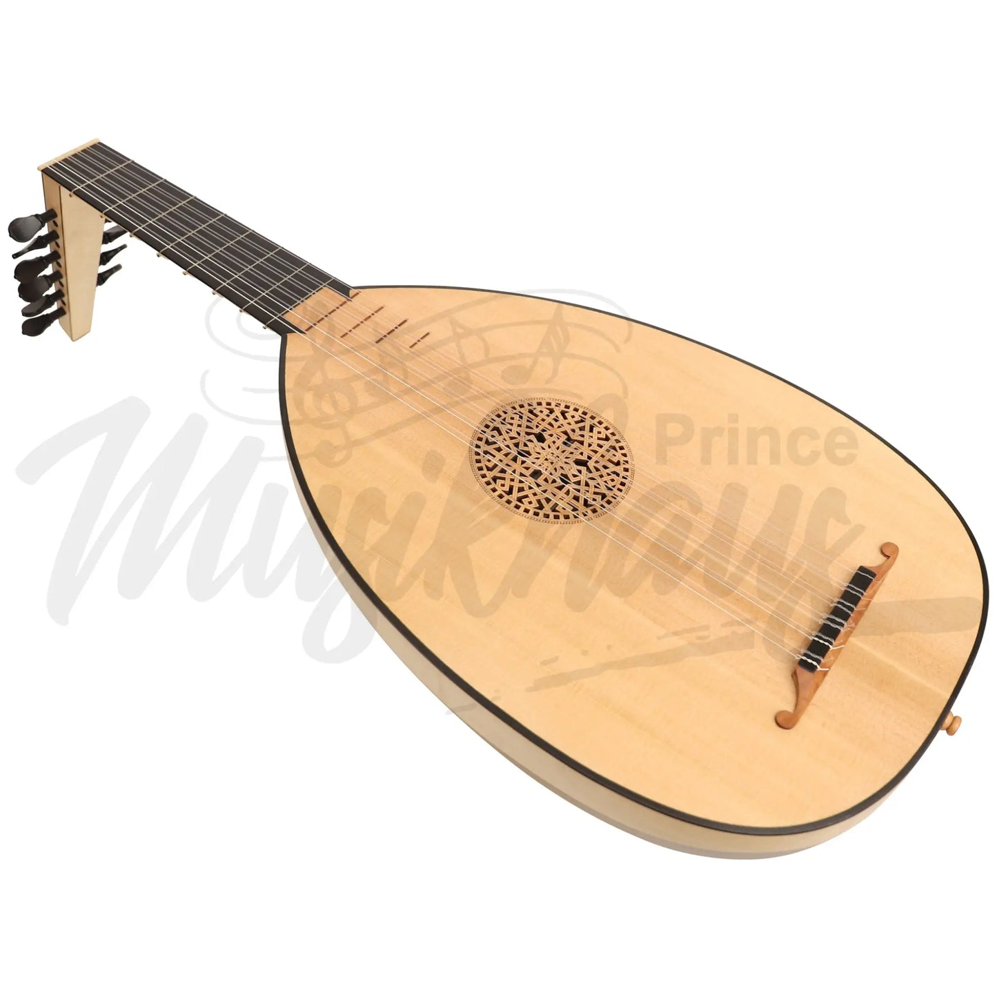 Muzikkon Renaissance Lute 6 Course Variegated Maple Walnut