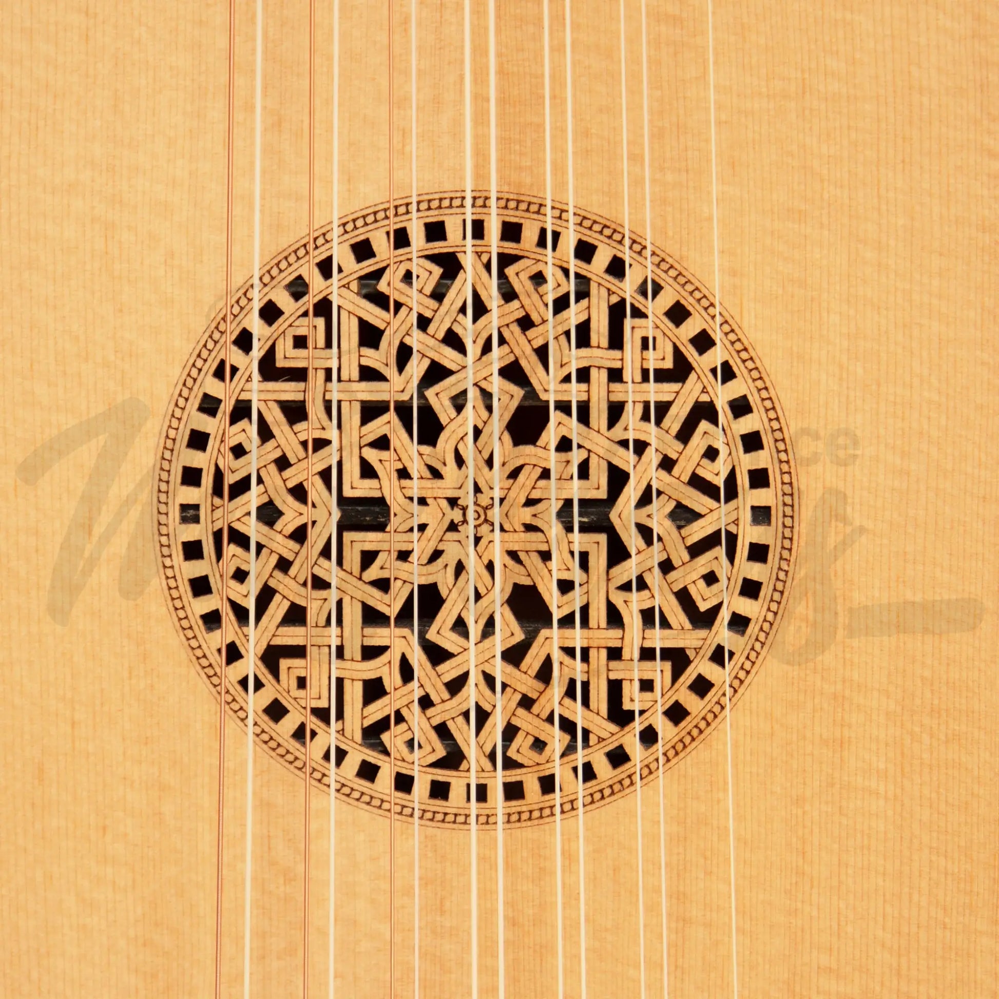 Muzikkon Renaissance Lute 7 Course Flame Maple