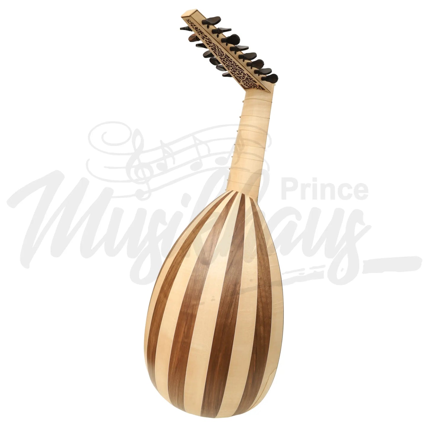 Muzikkon Renaissance Lute 8 Course Variegated Left Hand Maple Walnut