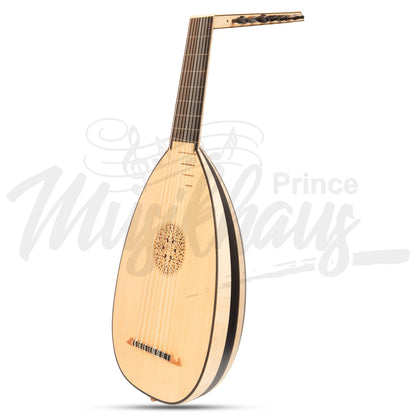 Muzikkon Renaissance Lute 8 Course Variegated Maple Ebony