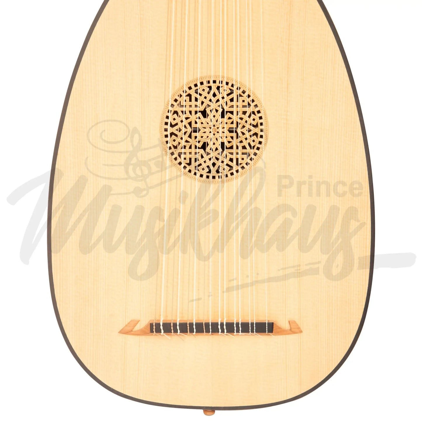 Muzikkon Renaissance Lute 8 Course Variegated Maple Ebony