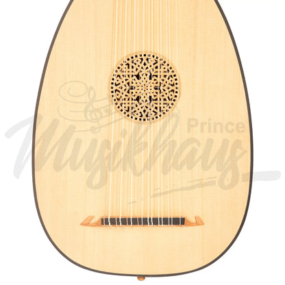 Muzikkon Renaissance Lute 8 Course Variegated Maple Ebony