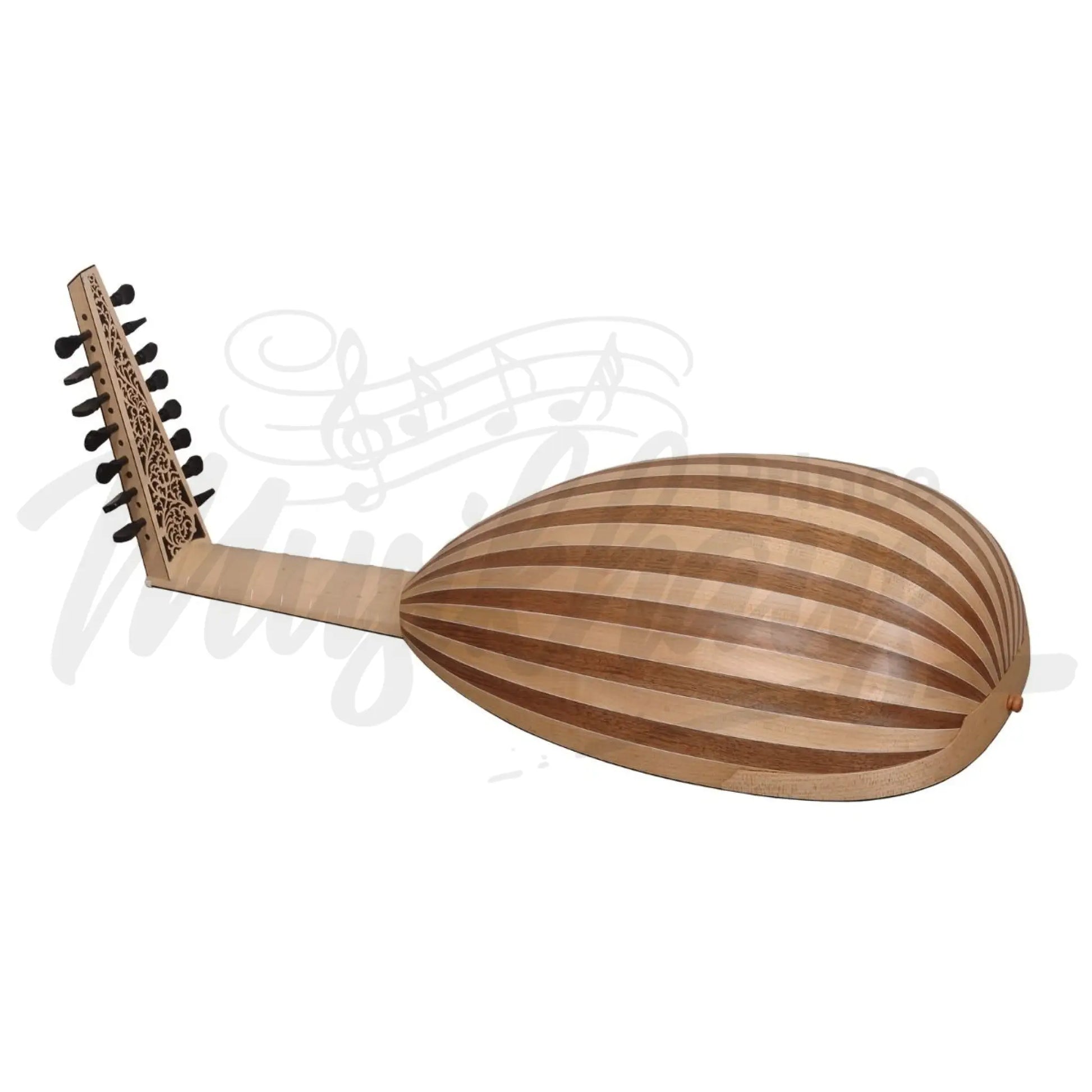 Muzikkon Renaissance Lute Deluxe 8 Course Variegated Maple Walnut