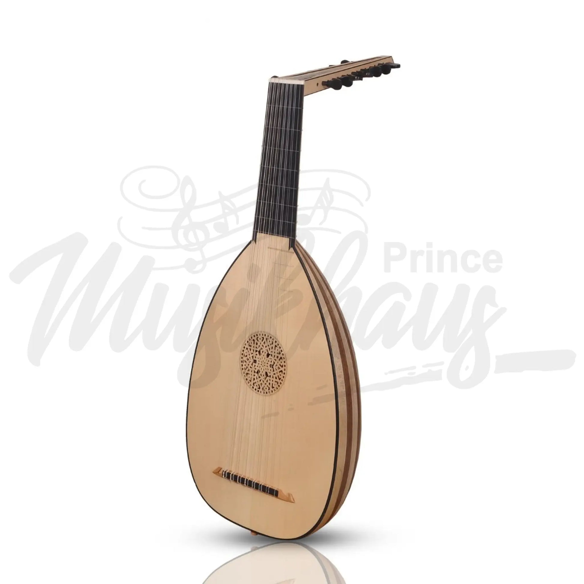 Muzikkon Renaissance Lute Deluxe 8 Course Variegated Maple Walnut