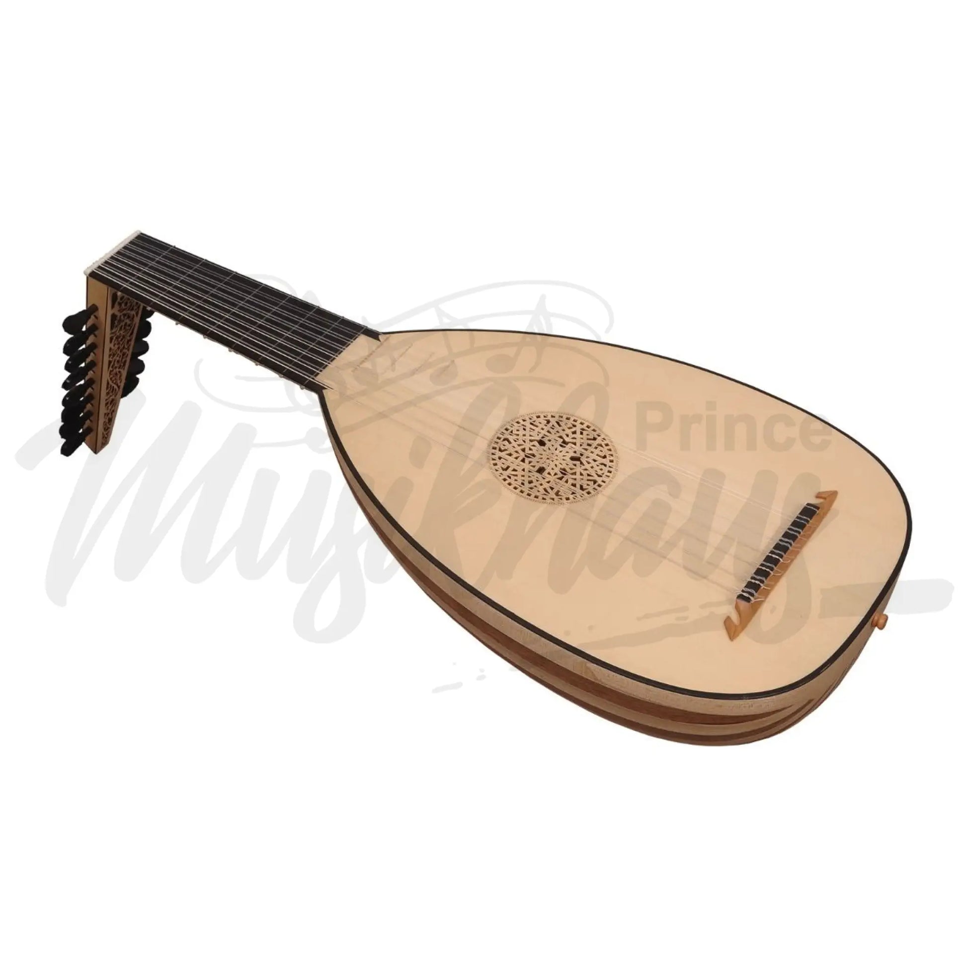 Muzikkon Renaissance Lute Deluxe 8 Course Variegated Maple Walnut