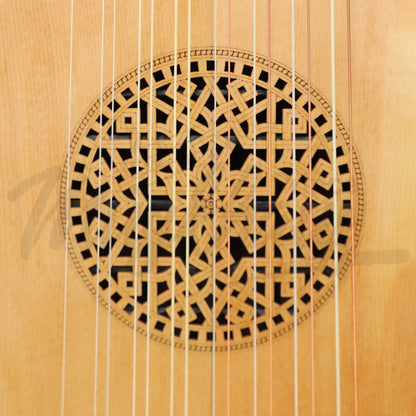 Muzikkon Renaissance Lute Deluxe Left 8 Course Maple