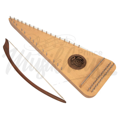 Muzikkon Round Back Bowed Psaltery Alto Lacewood