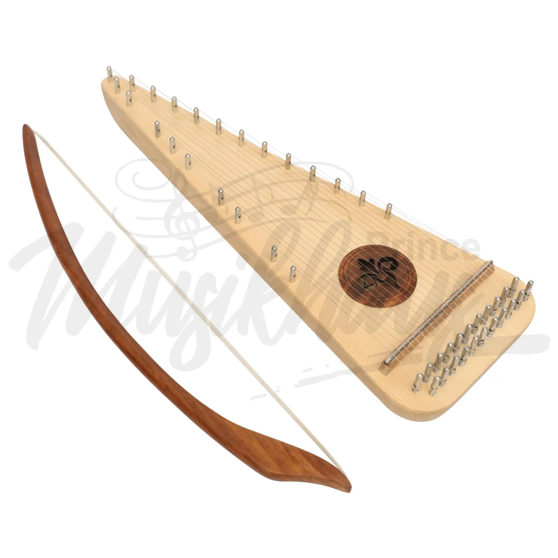 Muzikkon Soprano Bowed Psaltery Roundback Lacewood