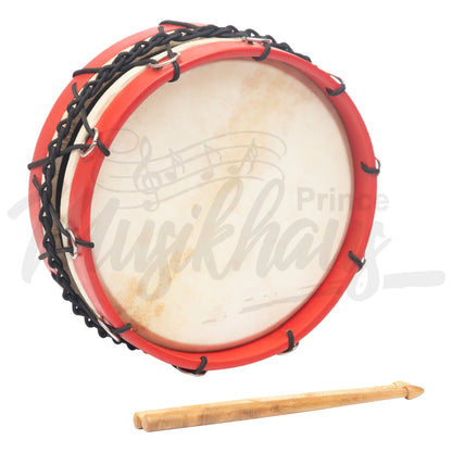 Muzikkon Tabor Drum 10 Inch Red