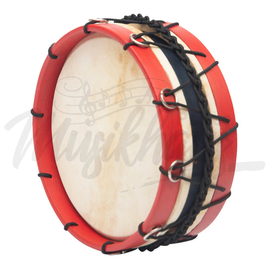 Muzikkon Tabor Drum 10 Inch Red