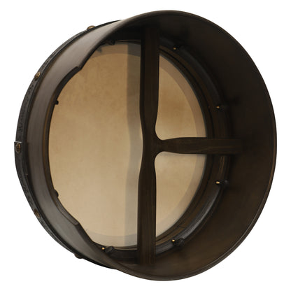 Muzikkon 15”x6" Premium Celtic Irish Bodhran with Easy Tune System Deep Rim T-BAR & Taped Finish