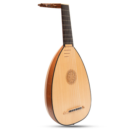 Muzikkon Descant Lute 7 Course Variegated Rosewood Lacewood Left Handed