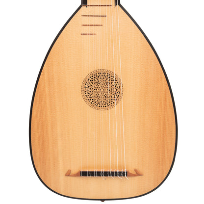 Muzikkon Descant Lute 7 Course Variegated Rosewood Lacewood Left Handed