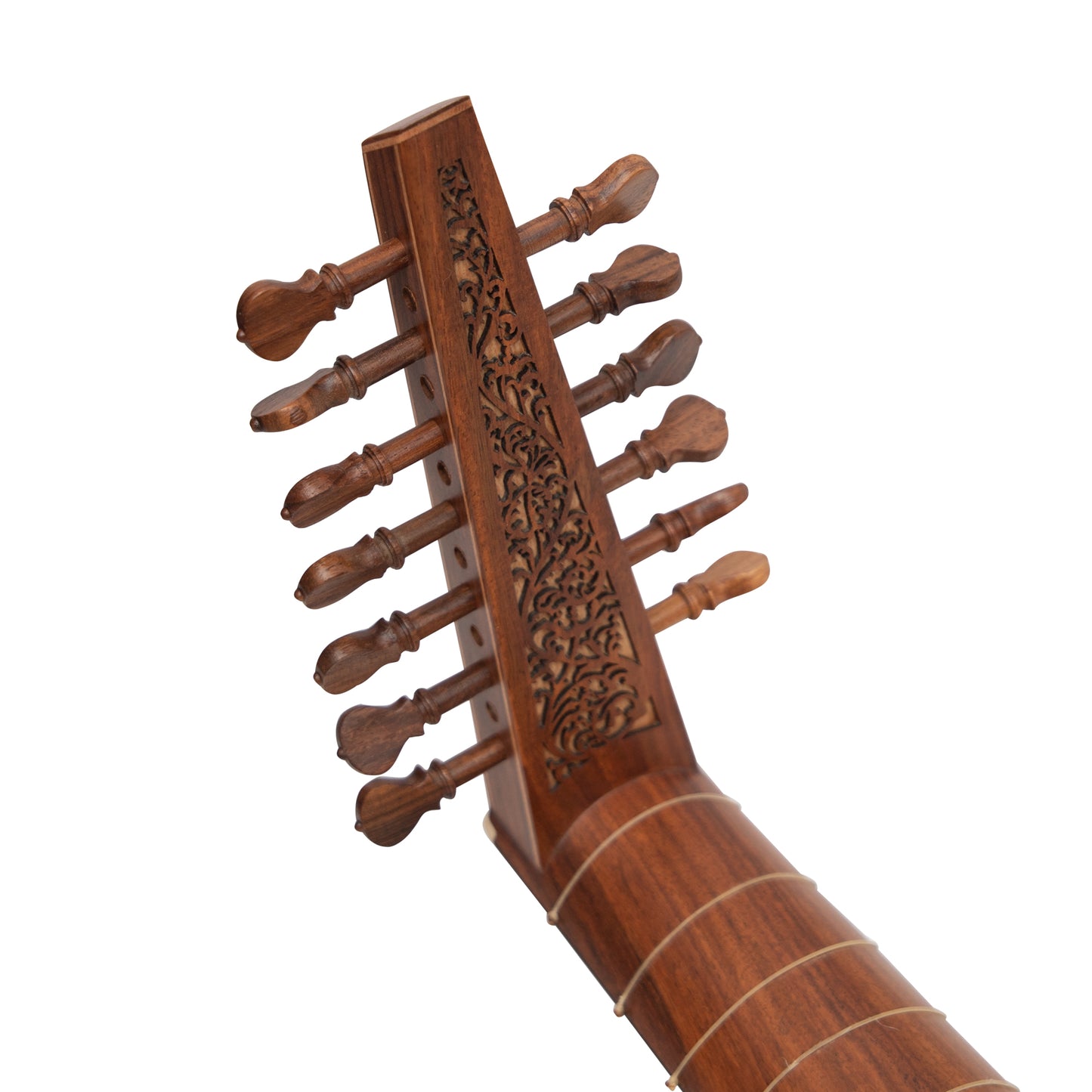 Muzikkon Descant Lute 7 Course Variegated Rosewood Lacewood Left Handed