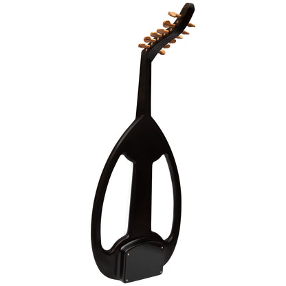 MUZIKKON ELECTRIC ARABIC FRAME OUD WITH PEGS, LACEWOOD BLACK