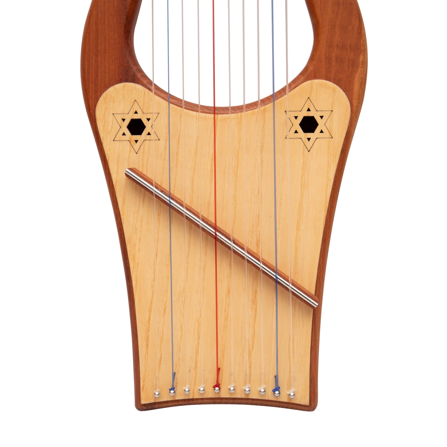 MUZIKKON MINI KINNOR HARP, 10 STRING RED CEDAR