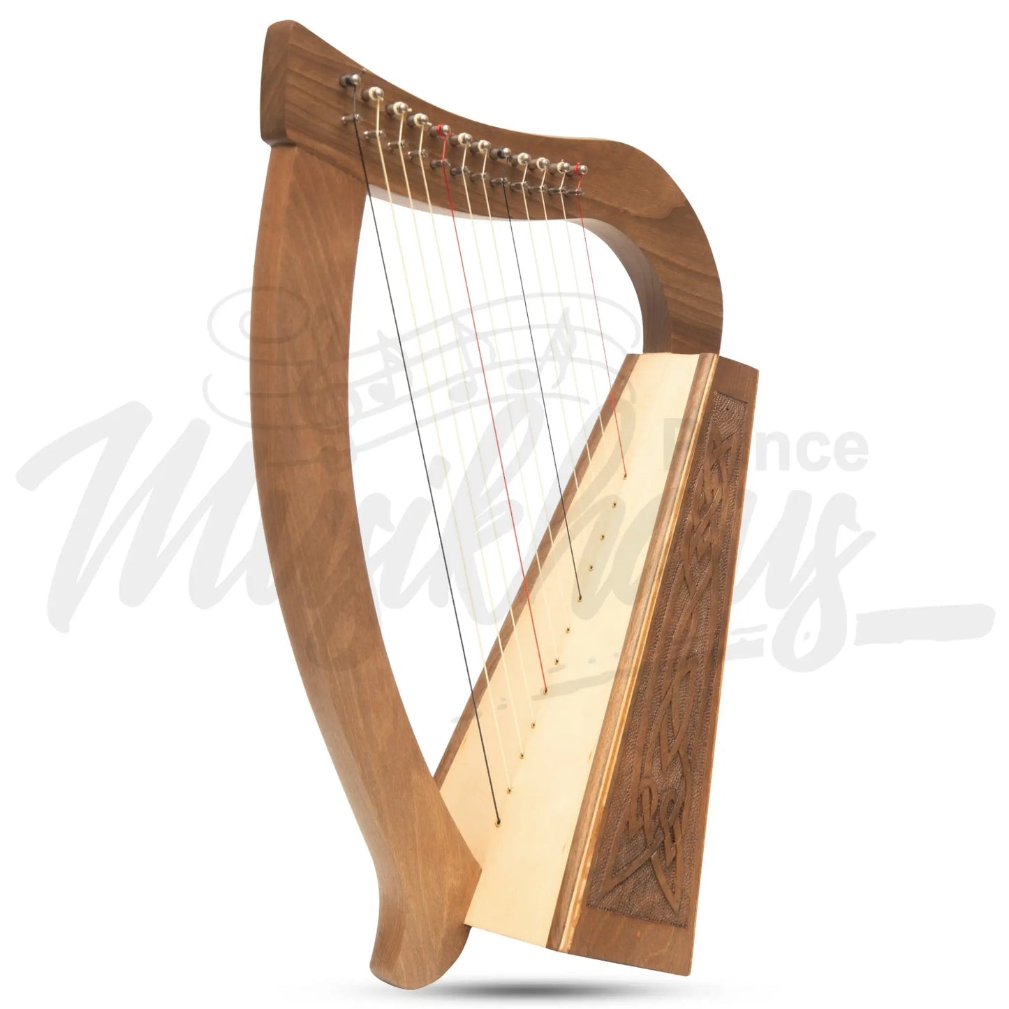 O’carolan Harp 12 String Walnut Knotwork