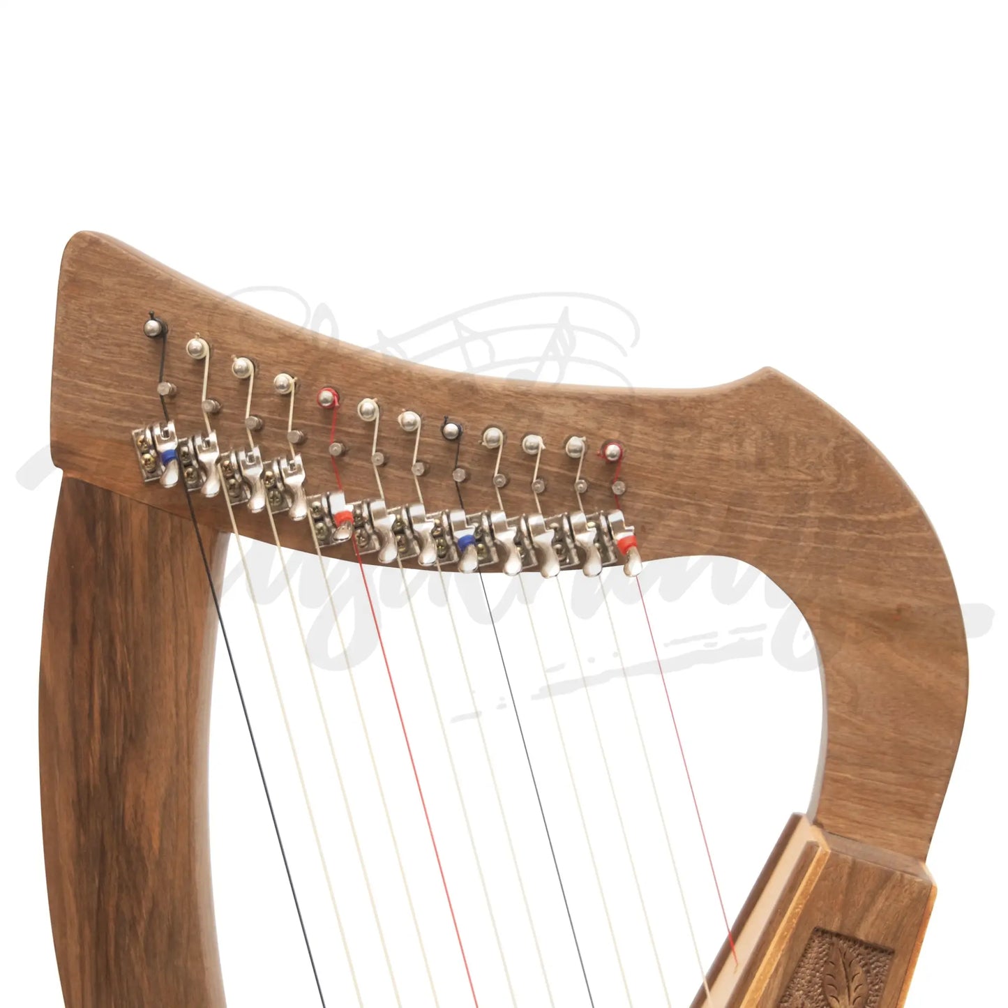 O’carolan Harp 12 String Walnut With Sharpening Levers