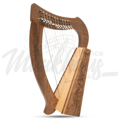 O’carolan Harp 12 String Walnut With Sharpening Levers