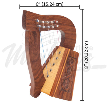 O’carolan Harp 5 String Rosewood Knotwork