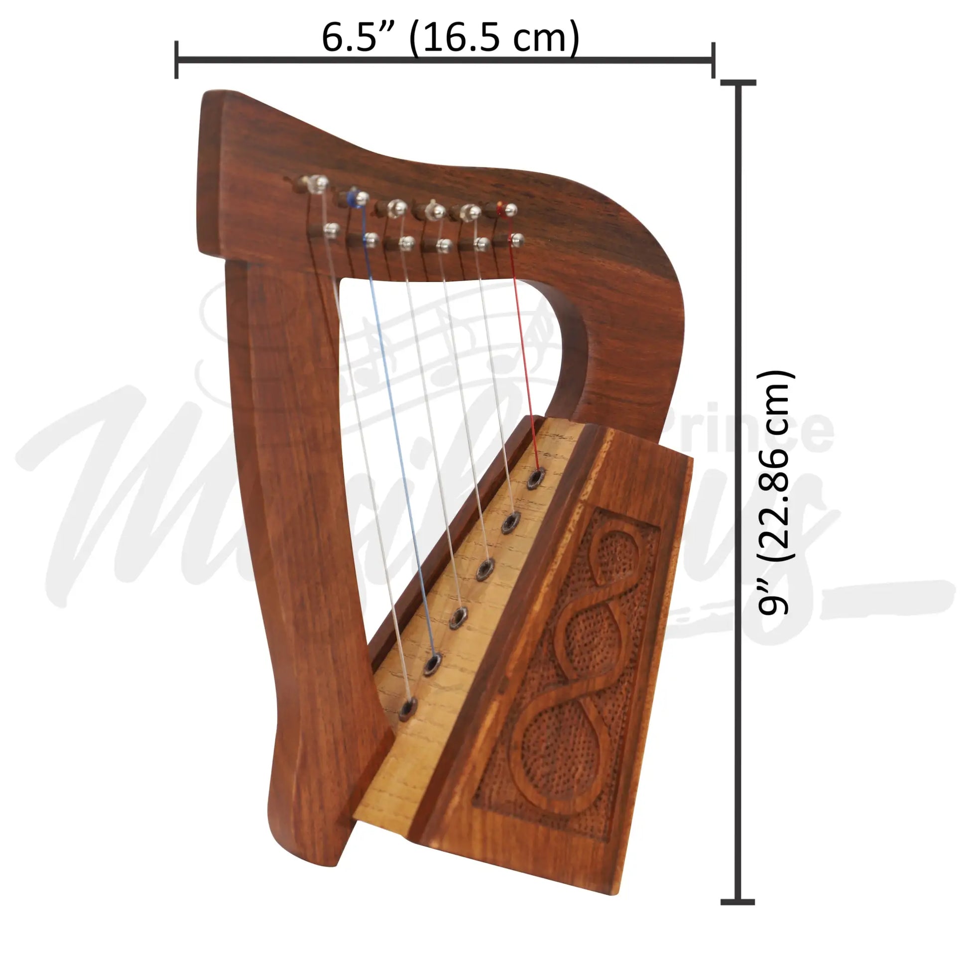 O’carolan Harp 6 String Rosewood Knotwork