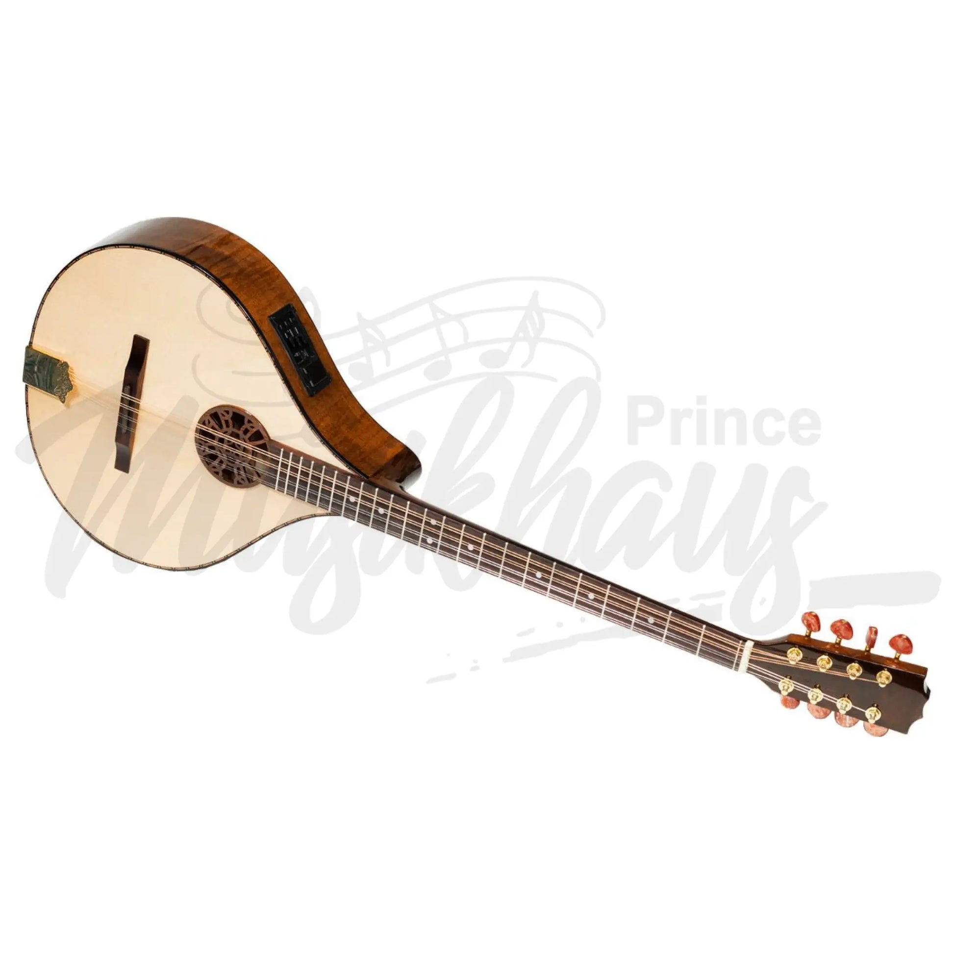 Traditional Electro Acoustic Irish Concert Bouzouki 8 Strings Maple Body With Spruce Top