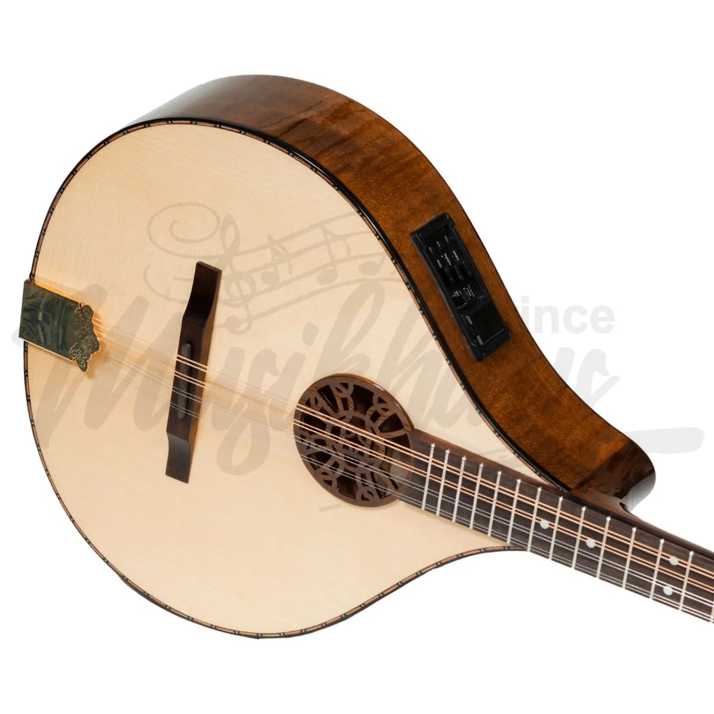 Traditional Electro Acoustic Irish Concert Bouzouki 8 Strings Maple Body With Spruce Top