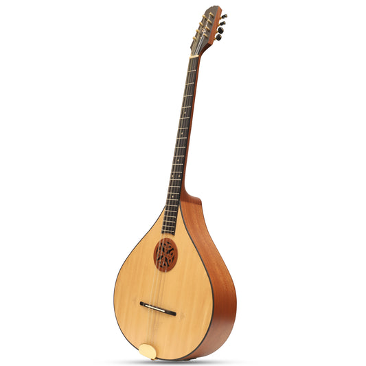 TRADITIONAL IRISH BOUZOUKI, 8 STRING MAHOGANY WITH EQ