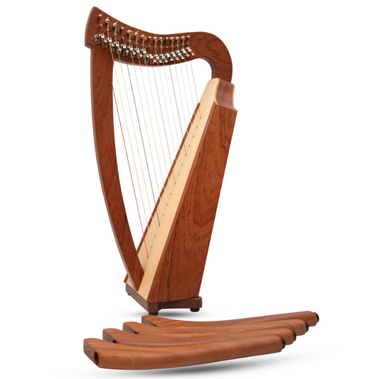 Muzikkon 15 String Trinity Ceilidh Harp Mahogany