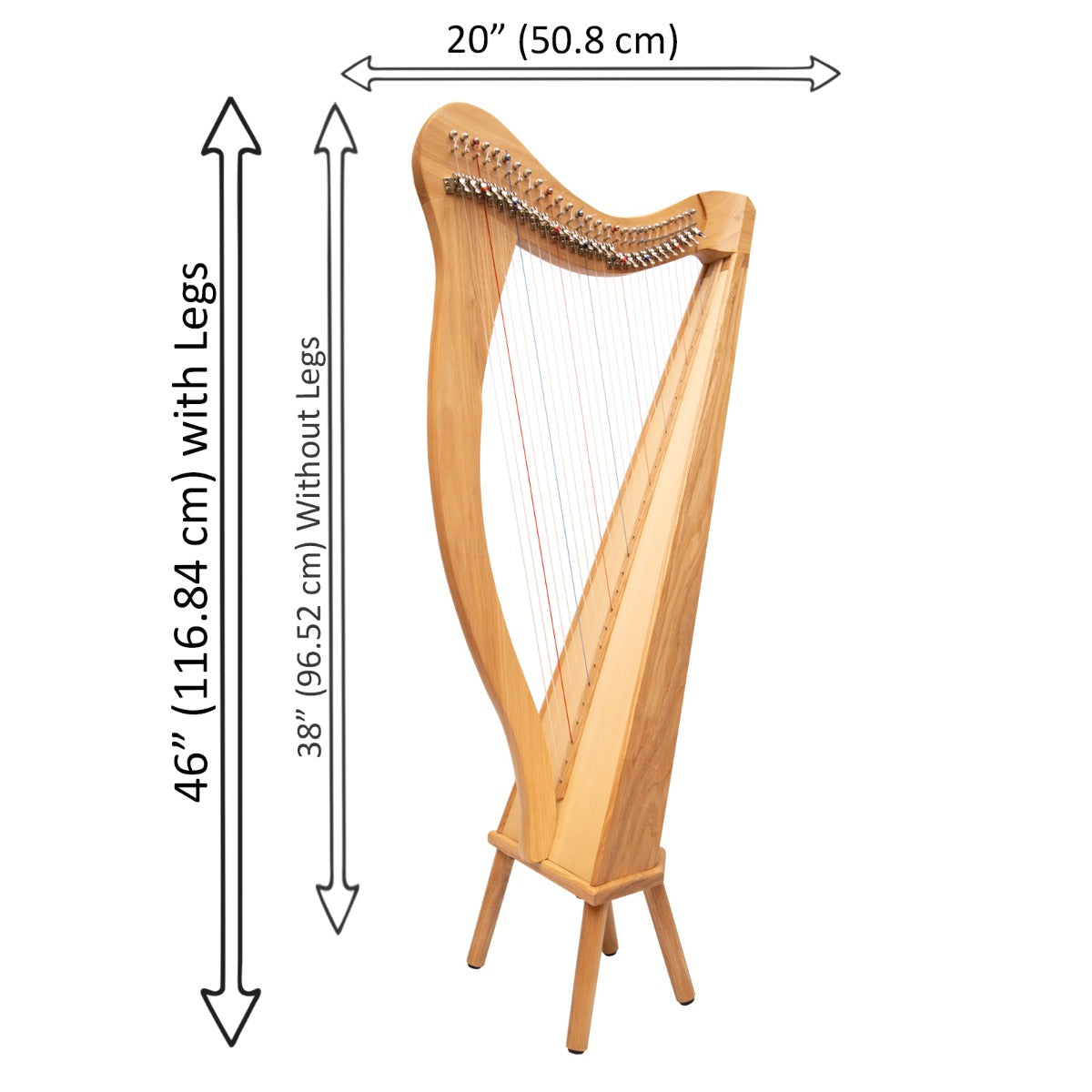 27 String Ard Ri Harp Ashwood