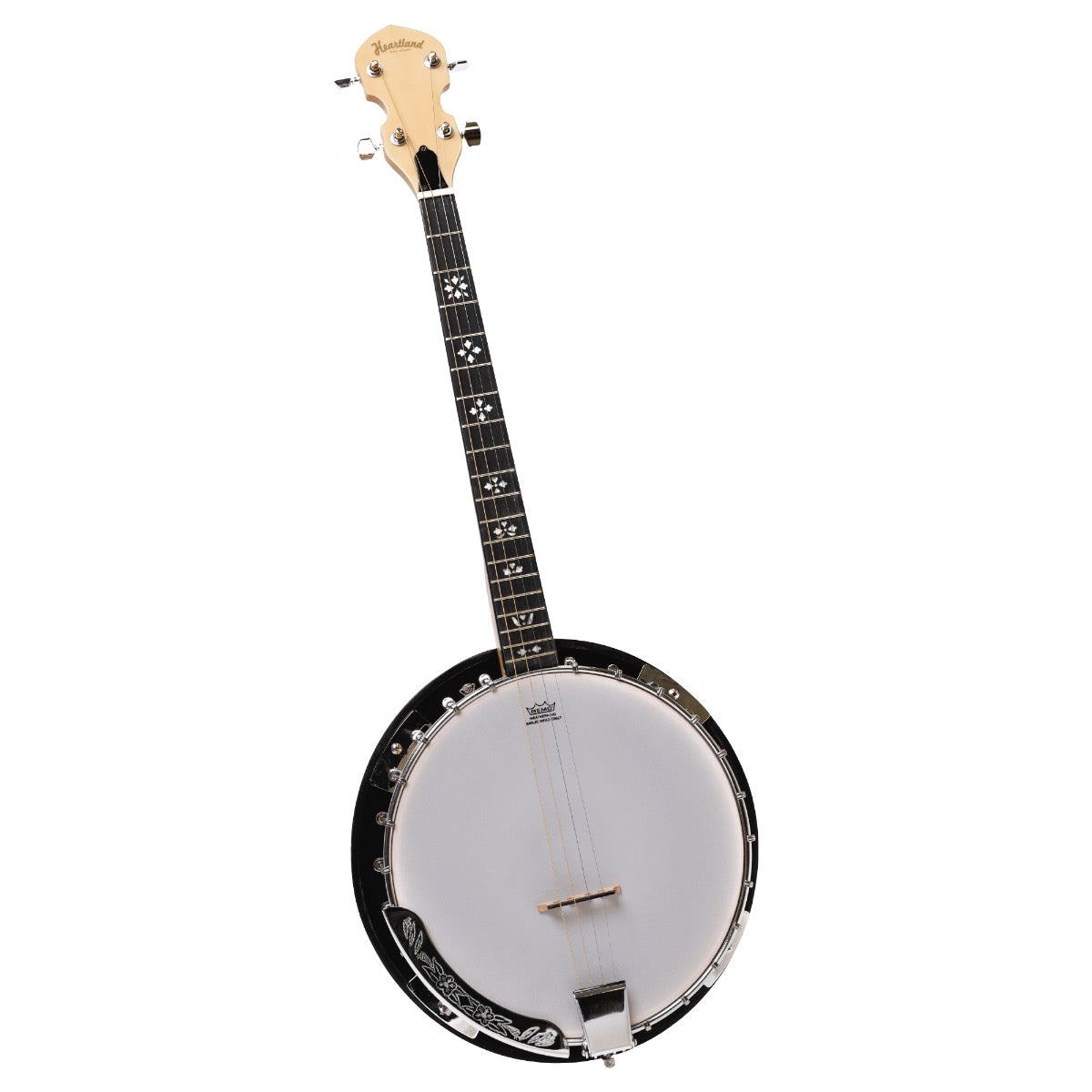 HEARTLAND DELUXE IRISH TENOR BANJO 19 FRETS WITH 24 BRACKET AND CLOSED SOLID BACK MAPLE FINISH